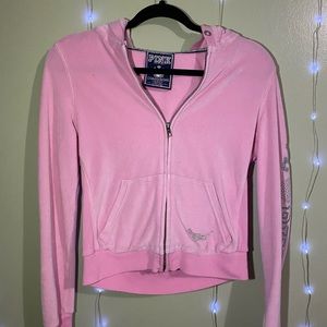 PINK Victoria Secret Velour Zip Jacket